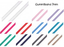 Gummi Gummilitze Gummiband 7mm